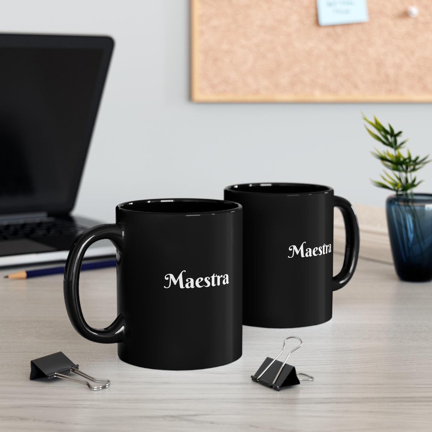 Maestra - 11oz Black Mug