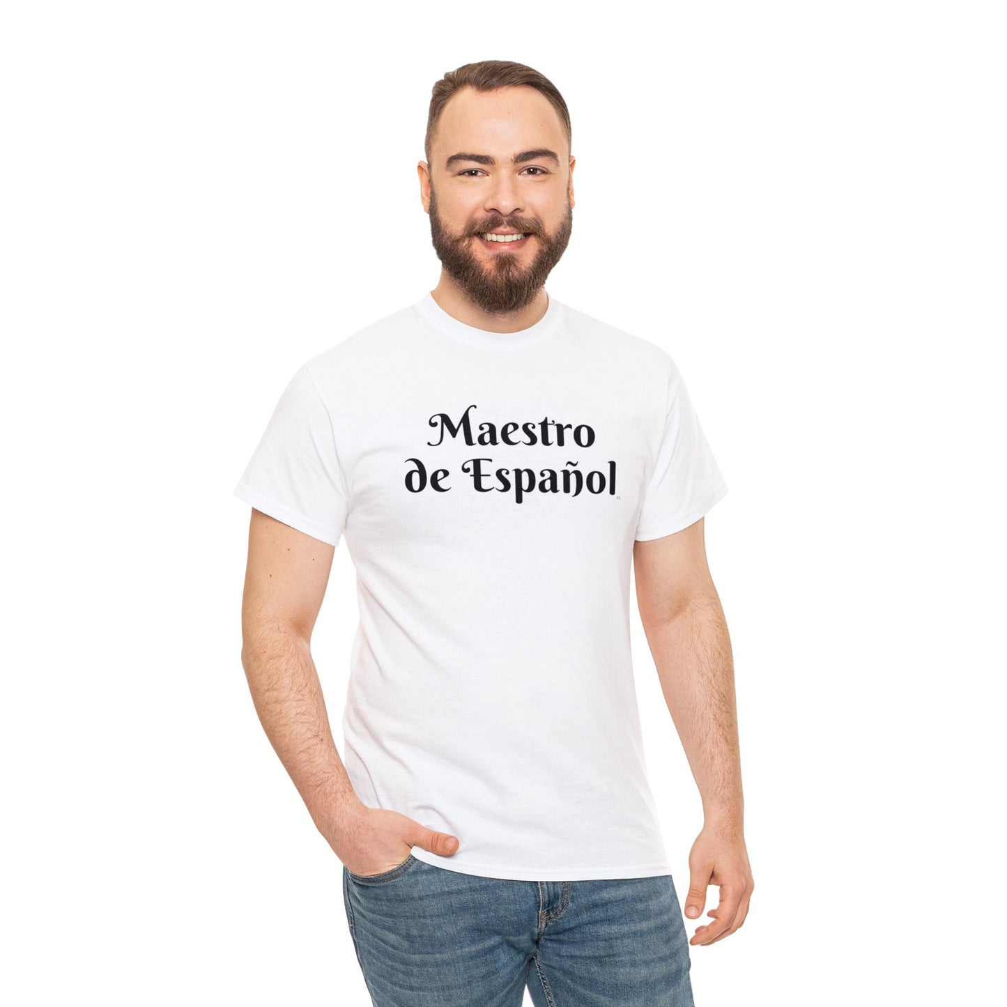 Maestro de Español - Camiseta de algodón pesado