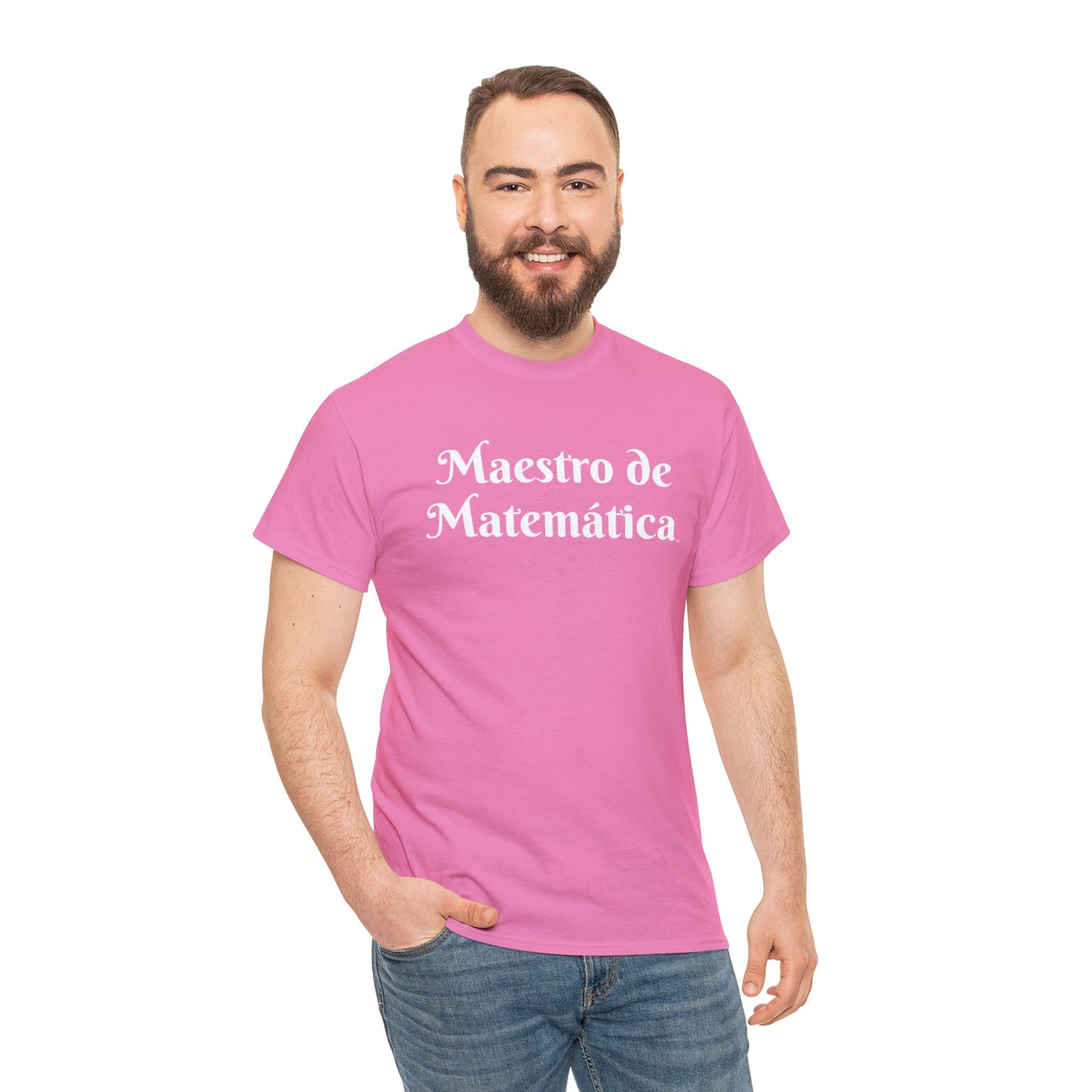 Maestro de Matemática - Camiseta de algodón pesado