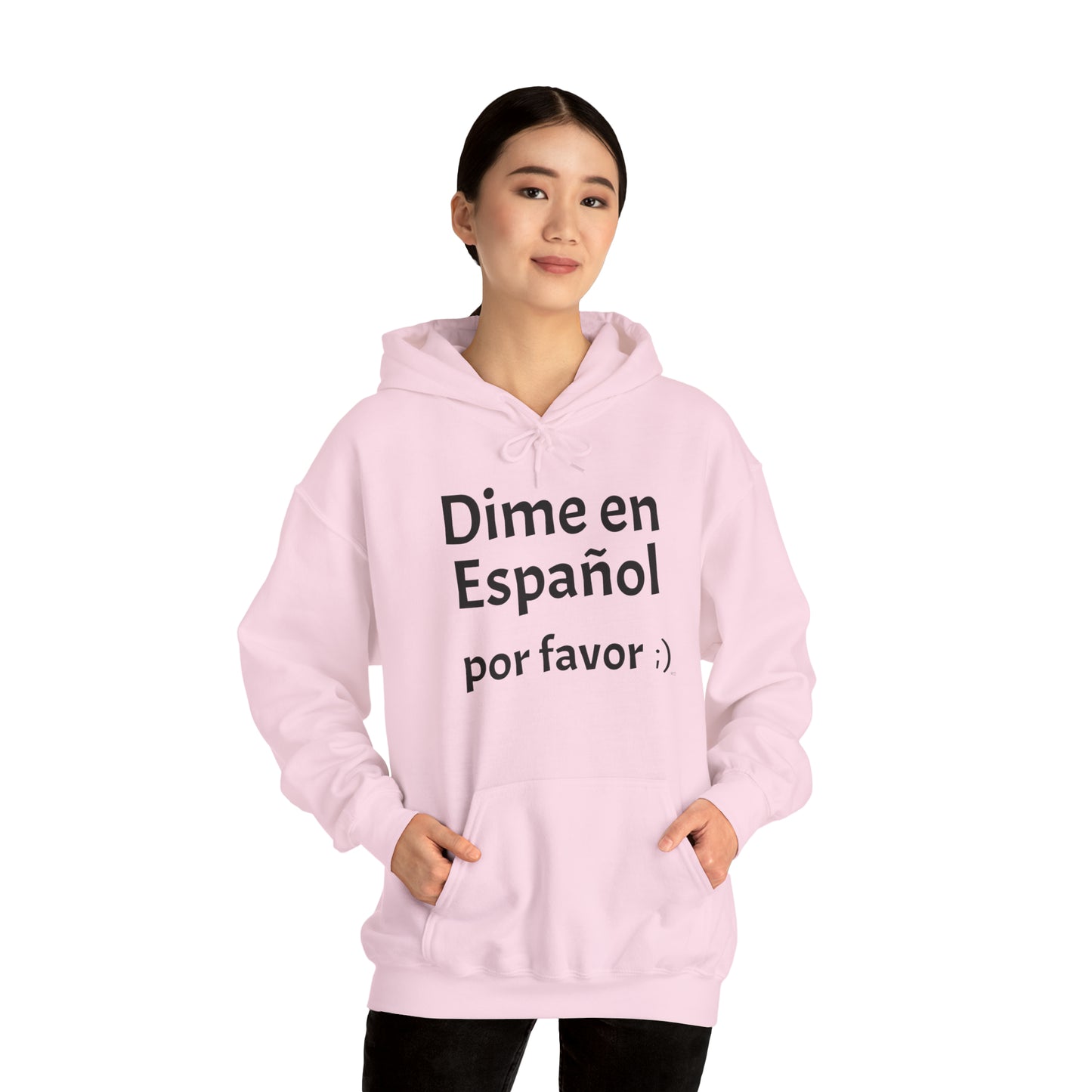 Dime en Español por favor ;) - Sudadera con capucha Heavy Blend