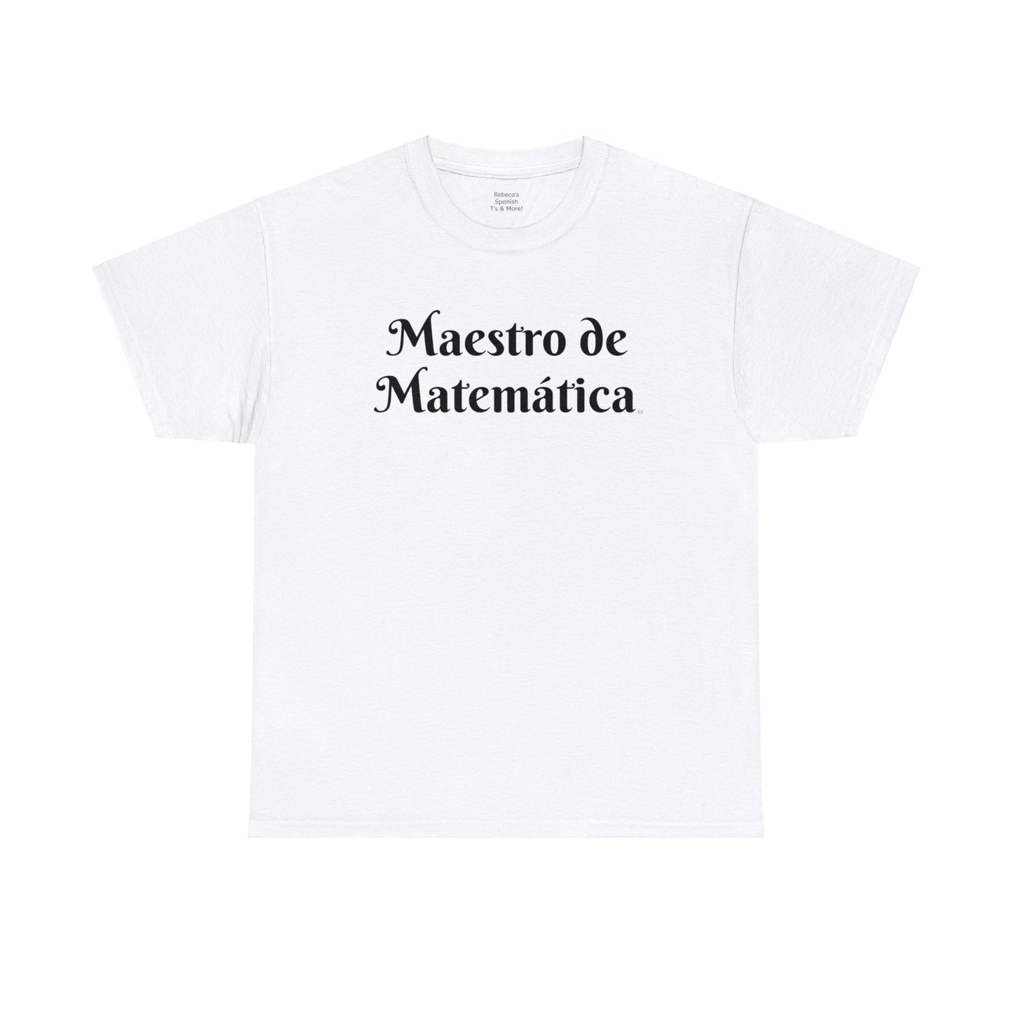 Maestro de Matemática - Camiseta de algodón pesado