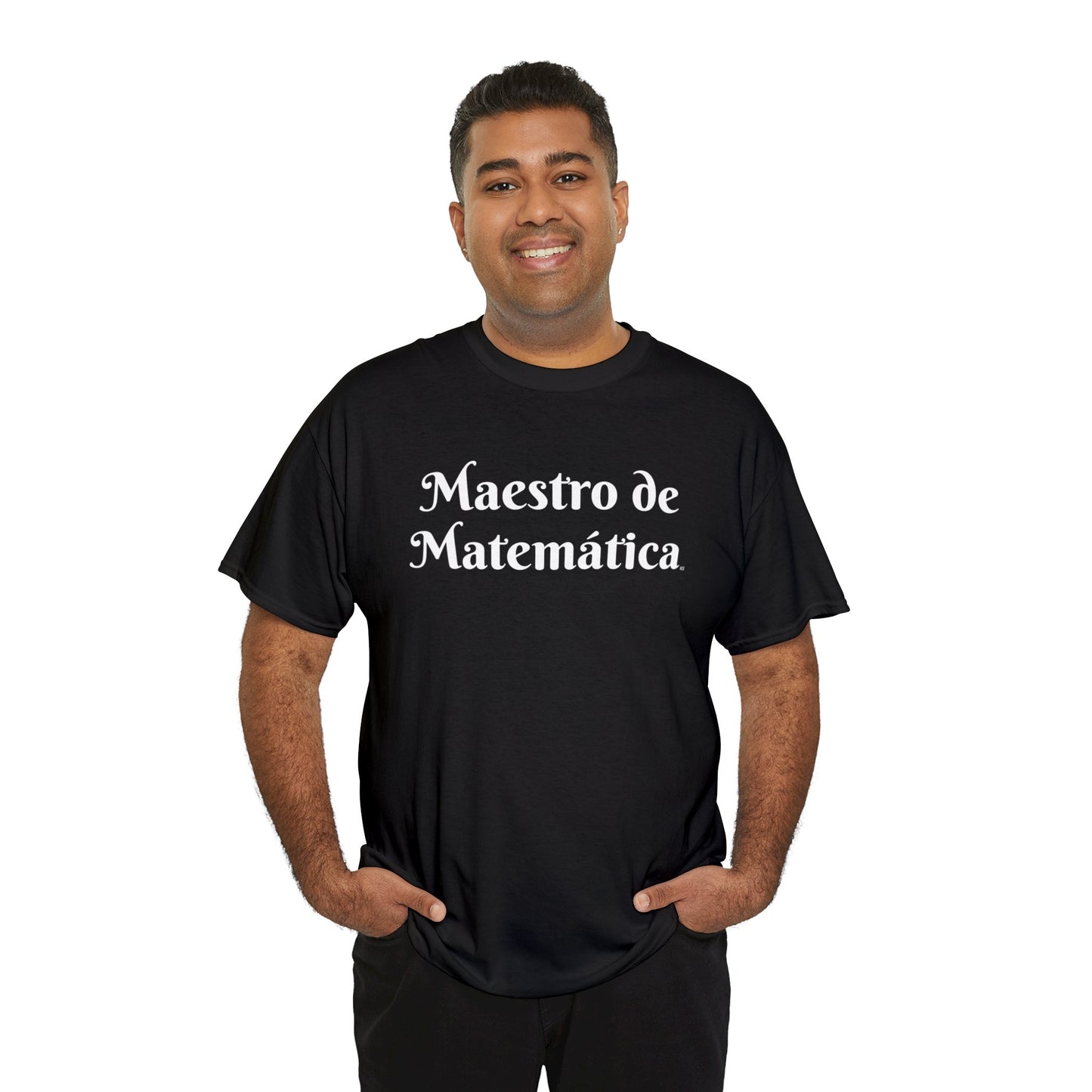 Maestro de Matemática - Camiseta de algodón pesado