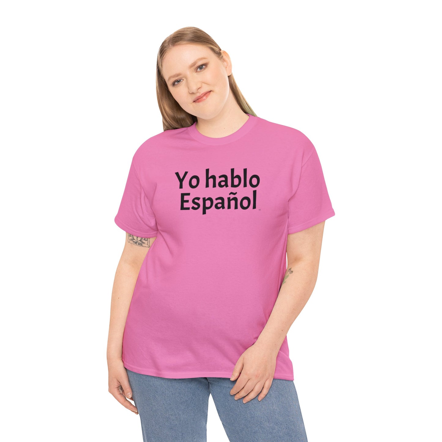 Yo hablo Español - Camiseta de algodón pesado