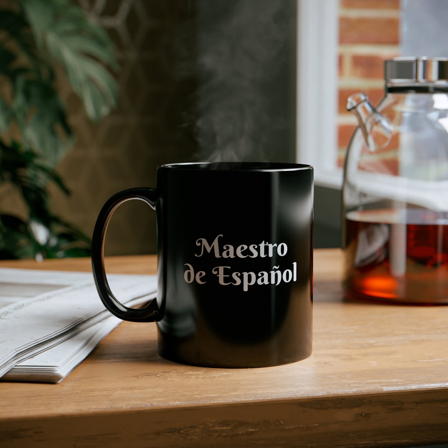 Maestro de Español - Taza Negra de 11oz