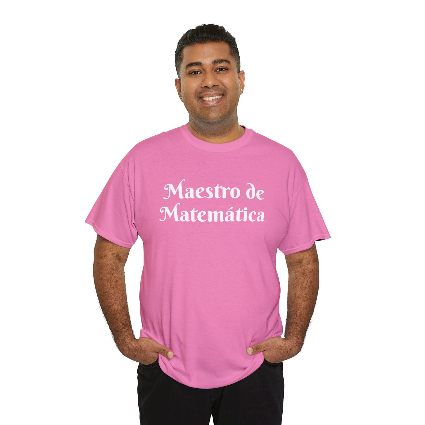 Maestro de Matemática - Camiseta de algodón pesado