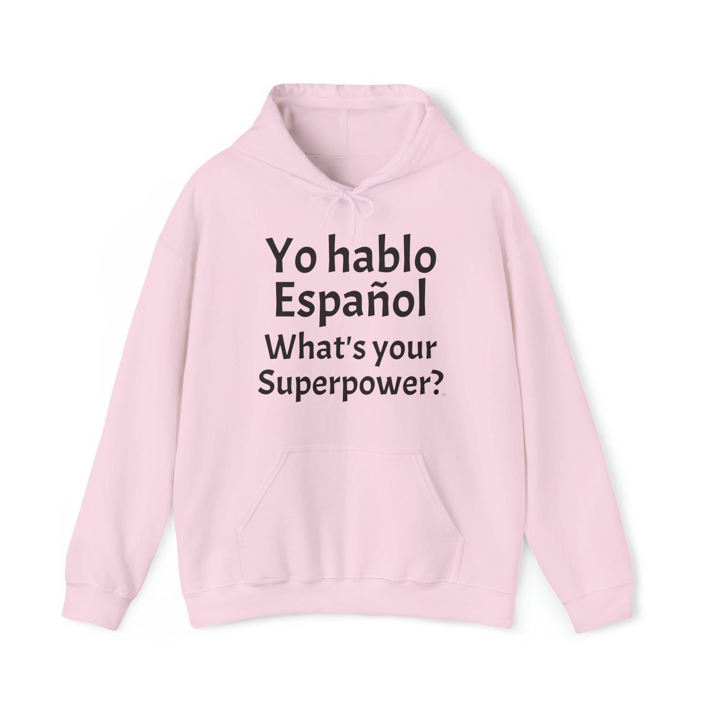 Yo hablo Español, ¿Cuál es tu superpoder? - Sudadera con capucha de mezcla pesada