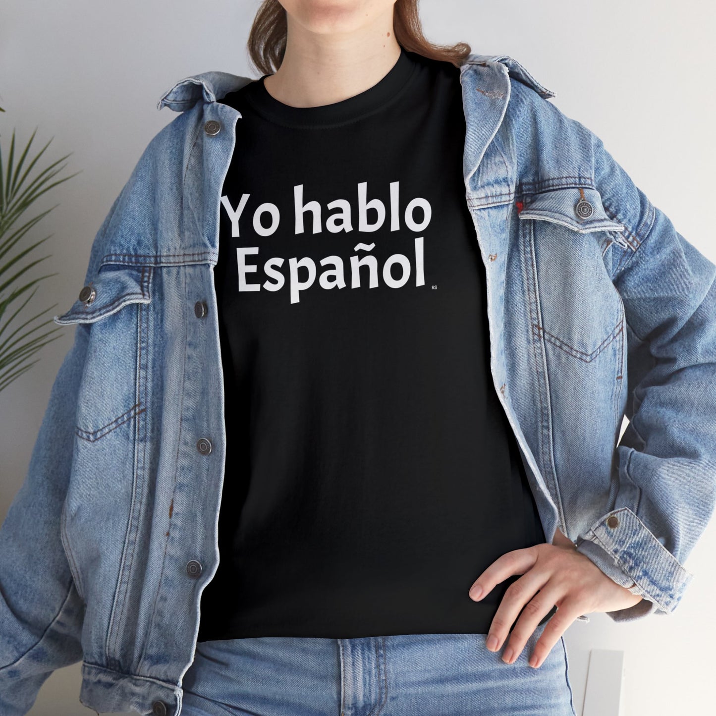 Yo hablo Español - Camiseta de algodón pesado