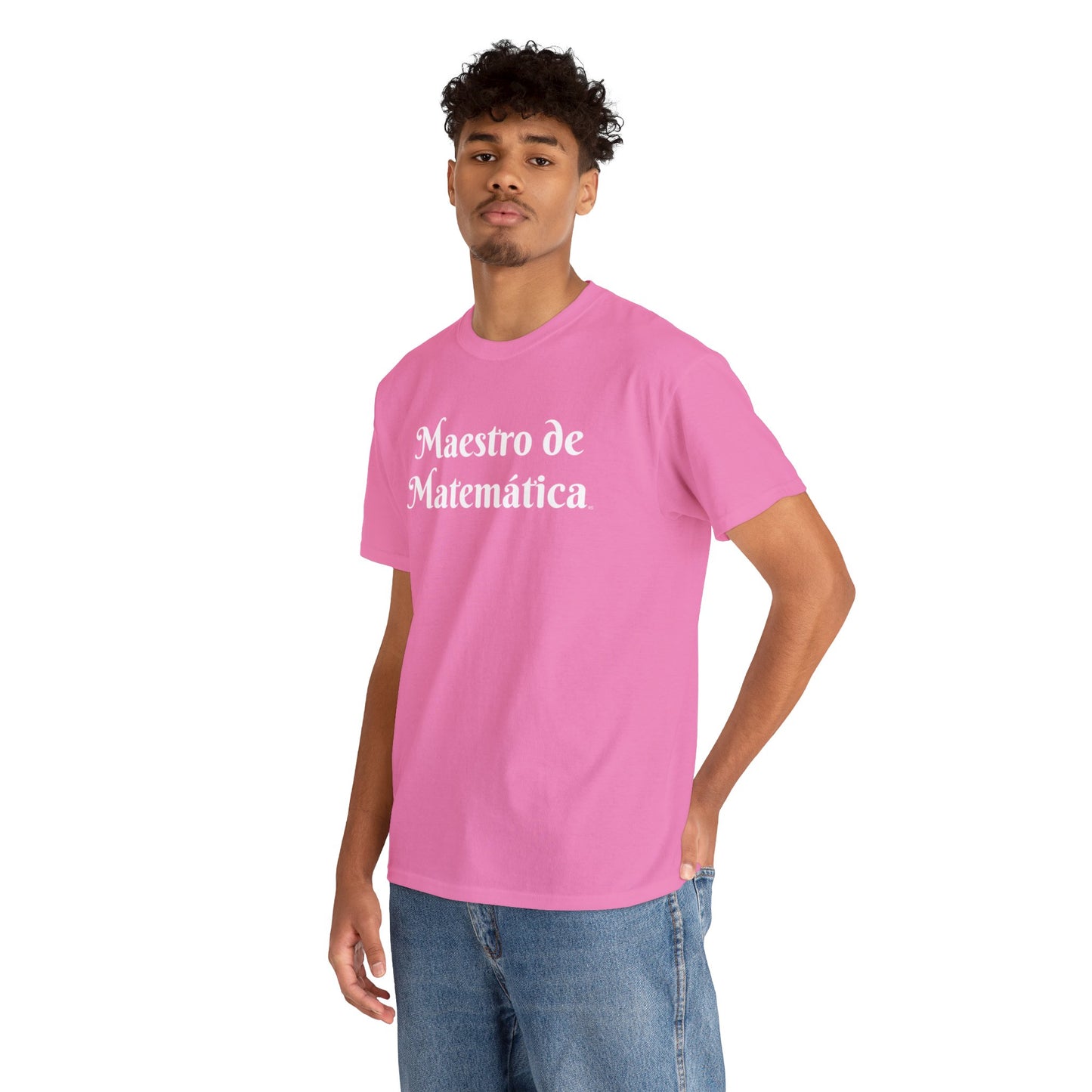 Maestro de Matemática - Camiseta de algodón pesado