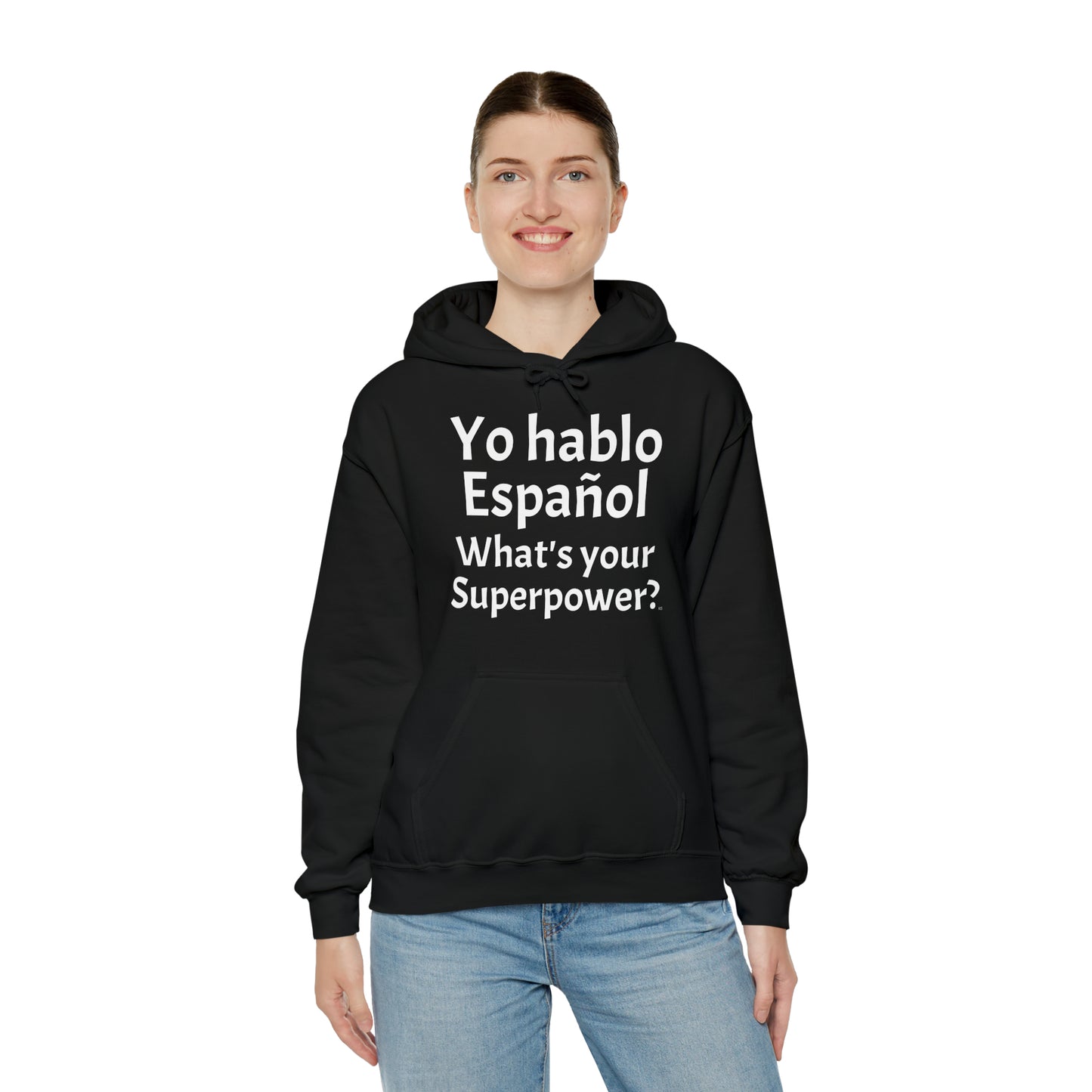 Yo hablo Español, What's your Superpower? - Heavy Blend Hoodie