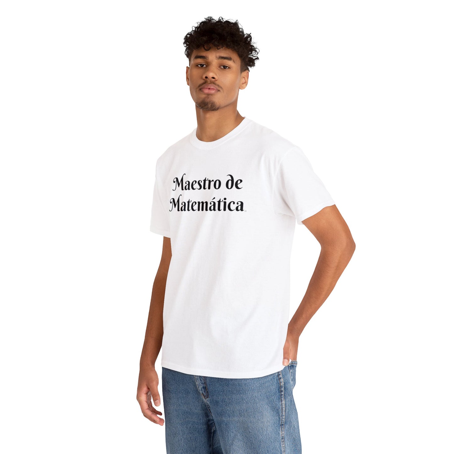 Maestro de Matemática - Camiseta de algodón pesado