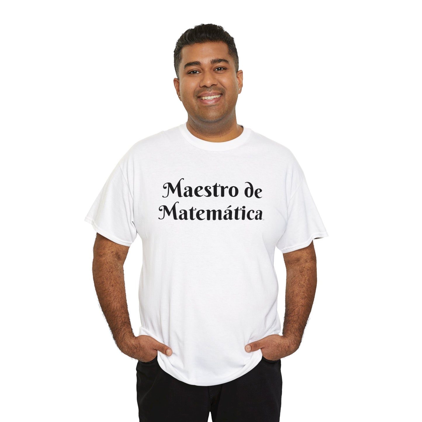 Maestro de Matemática - Camiseta de algodón pesado