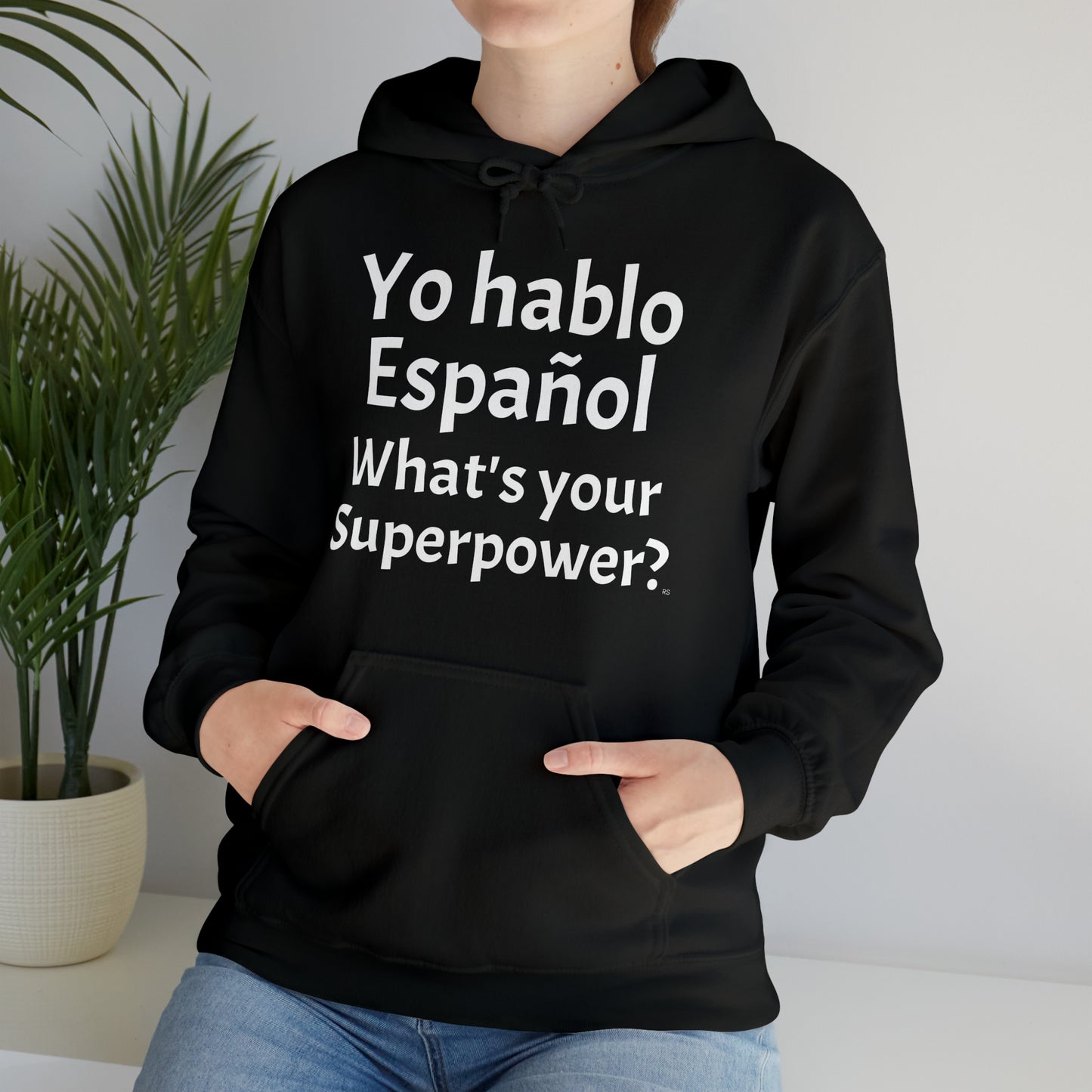 Yo hablo Español, What's your Superpower? - Heavy Blend Hoodie