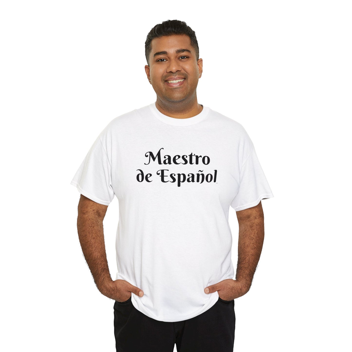 Maestro de Español - Camiseta de algodón pesado