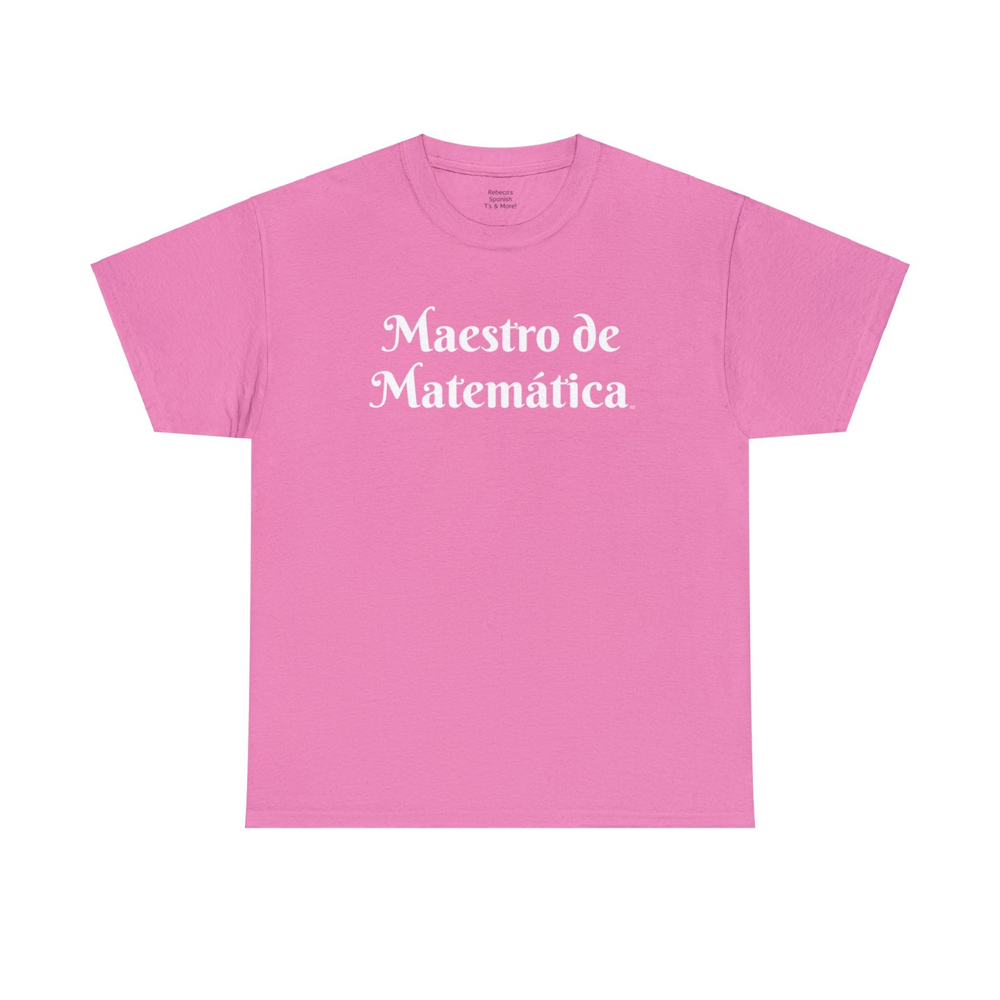 Maestro de Matemática - Camiseta de algodón pesado